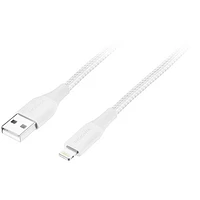 Insignia Apple MFi Certified 1.2m (4 ft.) Braided Lightning to USB-A Cable - Moon Grey