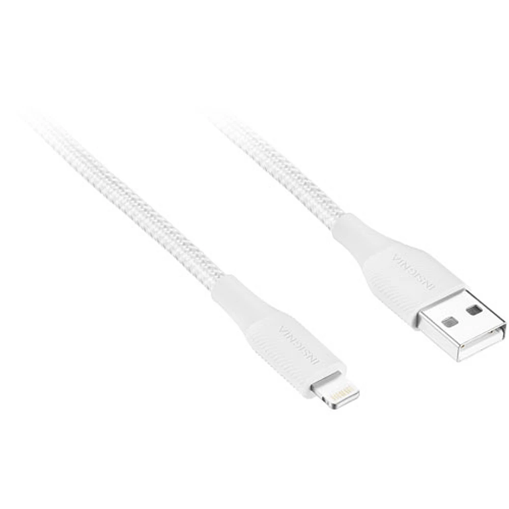 Câble tissé Lightning à USB-A de 1,8 m (6 pi) d'Insignia certifié MFi par Apple - Gris lunaire