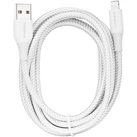 Câble tissé Lightning à USB-A de 1,8 m (6 pi) d'Insignia certifié MFi par Apple - Gris lunaire
