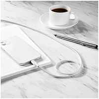 Câble tissé Lightning à USB-A de 1,8 m (6 pi) d'Insignia certifié MFi par Apple - Gris lunaire