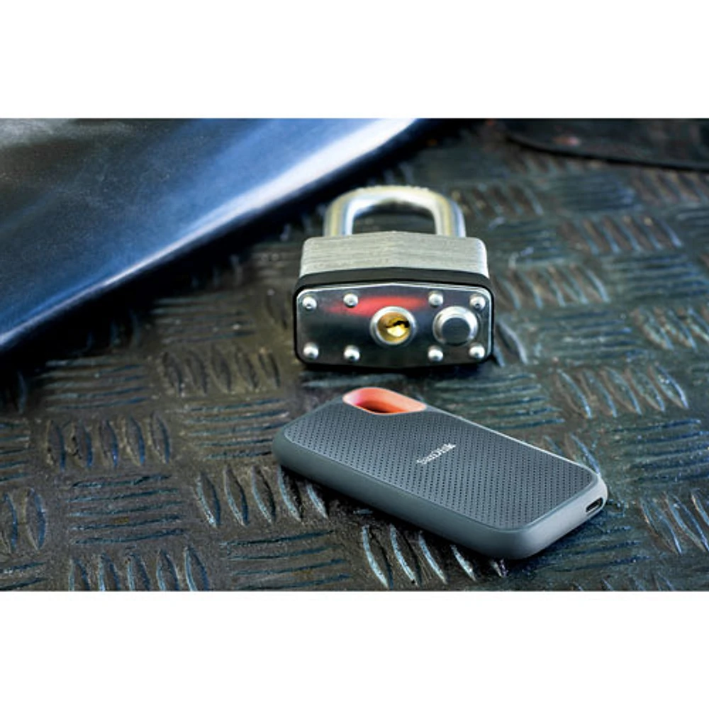 Disque SSD portable externe USB 3.2 Extreme de 4 To de SanDisk (SDSSDE61-4T00-G25)