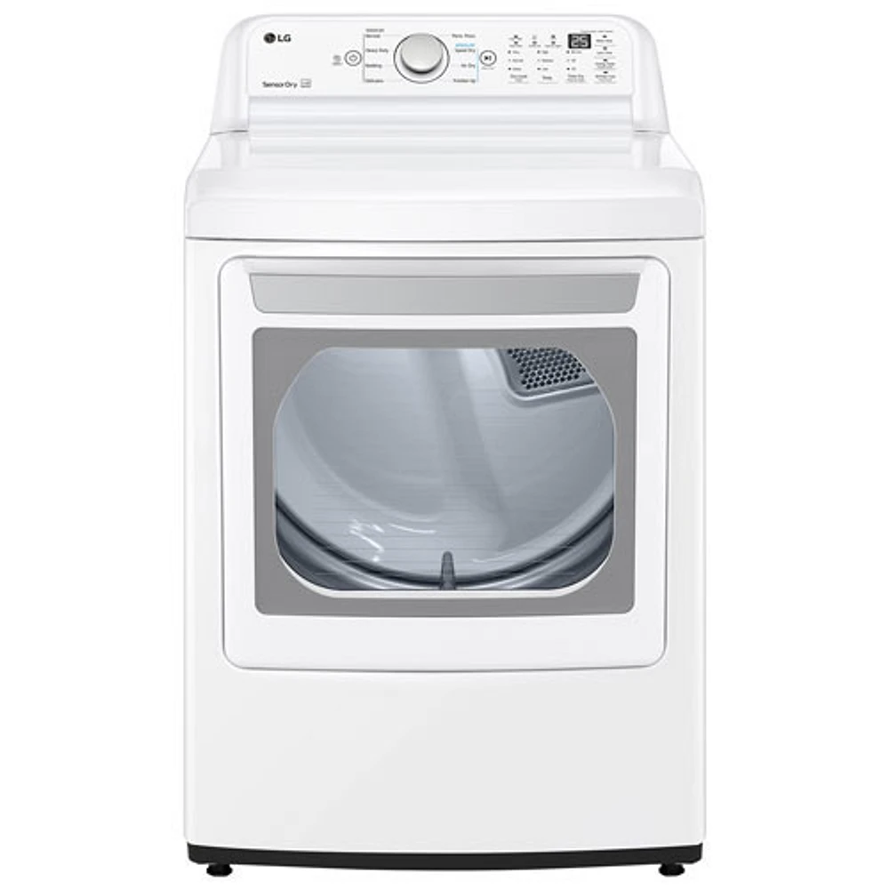 Sécheuse électrique de 7,4 pi³ de LG (DLE7150W) - Blanc - Boîte ouverte - Endommagé