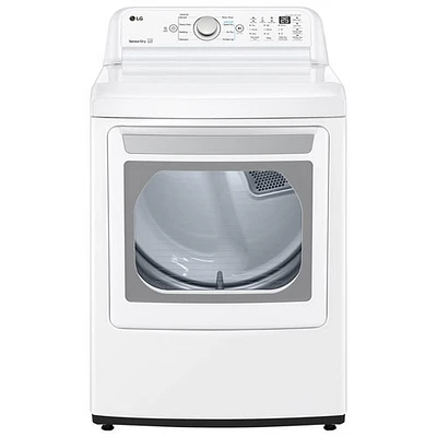 Sécheuse électrique de 7,4 pi³ de LG (DLE7150W) - Blanc - Boîte ouverte - Endommagé