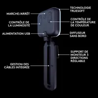 Logitech Litra Glow Premium LED Streaming Light with TrueSoft - Black