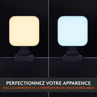 Logitech Litra Glow Premium LED Streaming Light with TrueSoft - Black