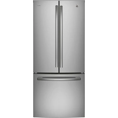 Réfrigérateur à deux portes 21 pi³ 30 po avec distributeur d'eau de GE (PNE21NYRKFS) - Inox