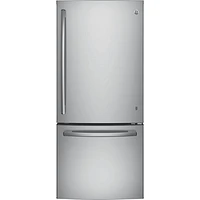 GE 30" 21 Cu. Ft. Bottom Freezer Refrigerator (GBE21AYRKFS) - Stainless Steel