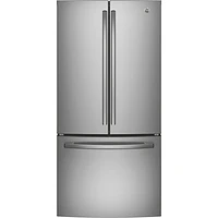 GE 33" 25 Cu. Ft. French Door Refrigerator (GNE25DYRKFS) - Stainless Steel