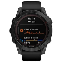 Montre intelligente multisport Bluetooth de mm fēnix 7X Sapphire Solar de Garmin