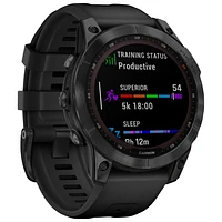 Montre intelligente multisport Bluetooth de mm fēnix 7X Sapphire Solar de Garmin