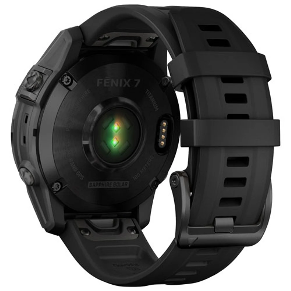Montre intelligente multisport Bluetooth de mm fēnix 7X Sapphire Solar de Garmin