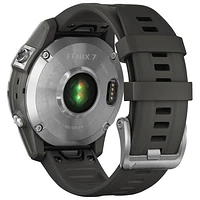 Garmin fēnix 7 47mm Bluetooth Multisport Smartwatch - Silver/Graphite/Metal Back
