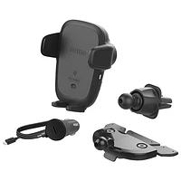 iOttie AutoSense Wireless Charging 2-in-1 Universal CD & Air Vent Combo Mount - Black