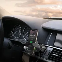 iOttie AutoSense Wireless Charging 2-in-1 Universal CD & Air Vent Combo Mount - Black