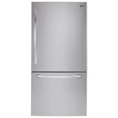 LG 30" 22.1 Cu. Ft. Bottom Freezer Refrigerator (LRDNS2200S) - Stainless Steel