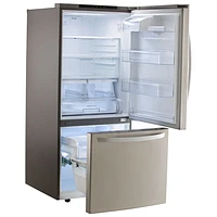 LG 30" 22.1 Cu. Ft. Bottom Freezer Refrigerator (LRDNS2200S) - Stainless Steel