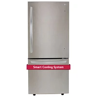 LG 30" 22.1 Cu. Ft. Bottom Freezer Refrigerator (LRDNS2200S) - Stainless Steel