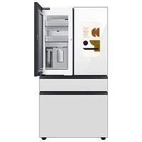 Samsung BESPOKE 36" 22.5 Cu. Ft. 4-Door French Door Refrigerator with Water Dispenser (RF23BB8900AWAC) - White