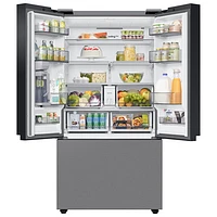 Samsung BESPOKE 36" 30.1 Cu. Ft. 3-Door French Door Refrigerator (RF30BB6200QLAA) - Stainless Steel