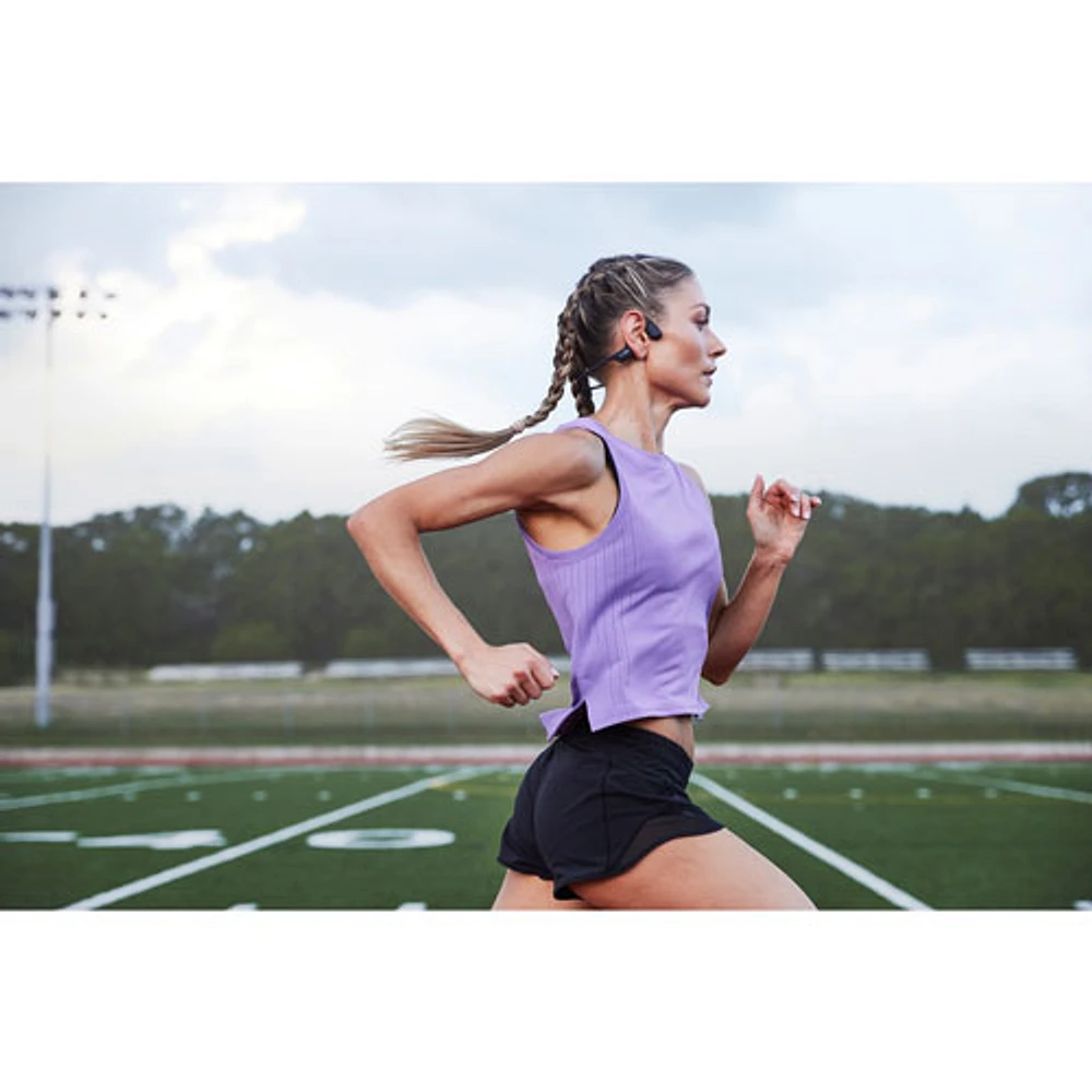 Écouteurs Bluetooth oreilles libres à conduction osseuse OpenRun Pro de Shokz - Noir