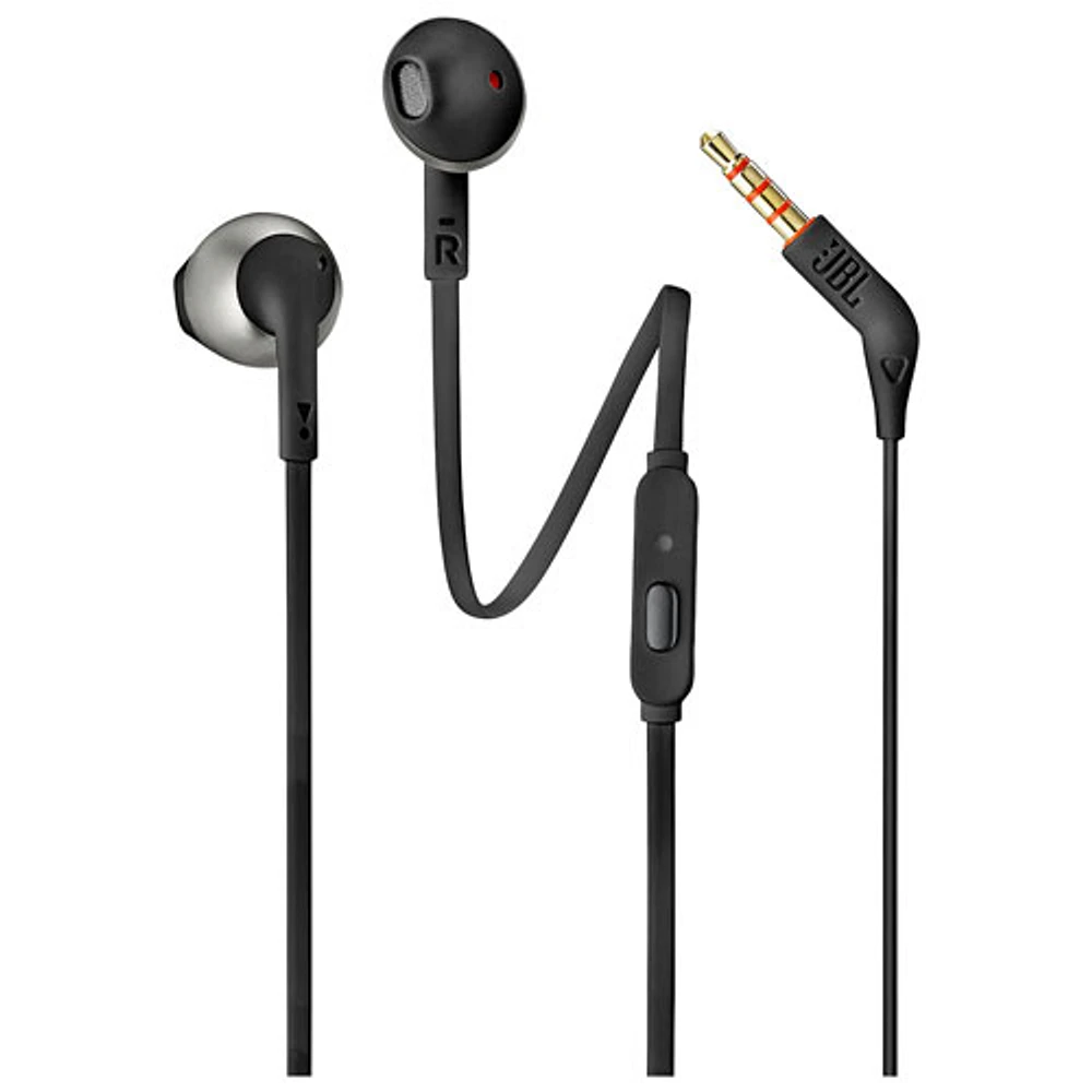 Écouteurs boutons T205 de JBL - Noir