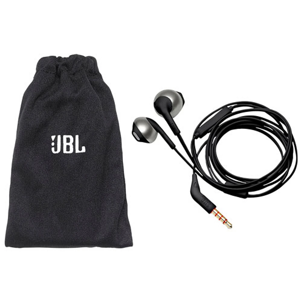 Écouteurs boutons T205 de JBL - Noir