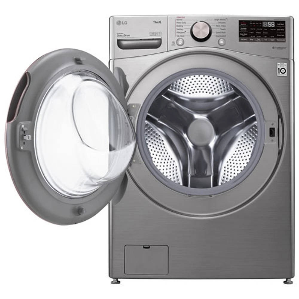 LG 5.2 Cu. Ft. Front Load Steam Washer (WM3850HVA) - Graphite Steel - Open Box - Perfect Condition