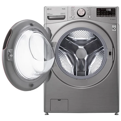 LG 5.2 Cu. Ft. Front Load Steam Washer (WM3850HVA) - Graphite Steel - Open Box - Perfect Condition