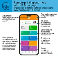 HP ENVY Inspire 7255e Wireless All-In-One Inkjet Printer - HP Instant Ink 3-Month Free Trial Included*