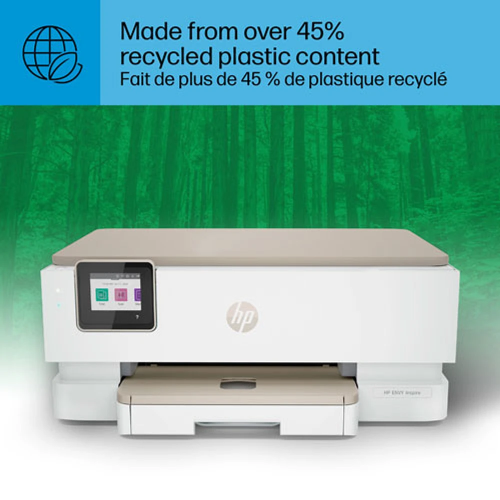 Imprimante à jet d'encre tout-en-un sans fil ENVY Inspire 7255e de HP - Essai de 3 mois de Instant Ink de HP inclus*