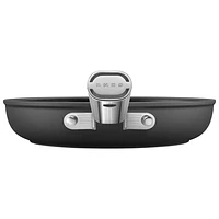 Smeg 9.5" Aluminum Frying Pan - Matte Black