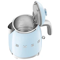 Smeg 50's Retro Style Mini Electric Kettle - 0.8L- Pastel Blue
