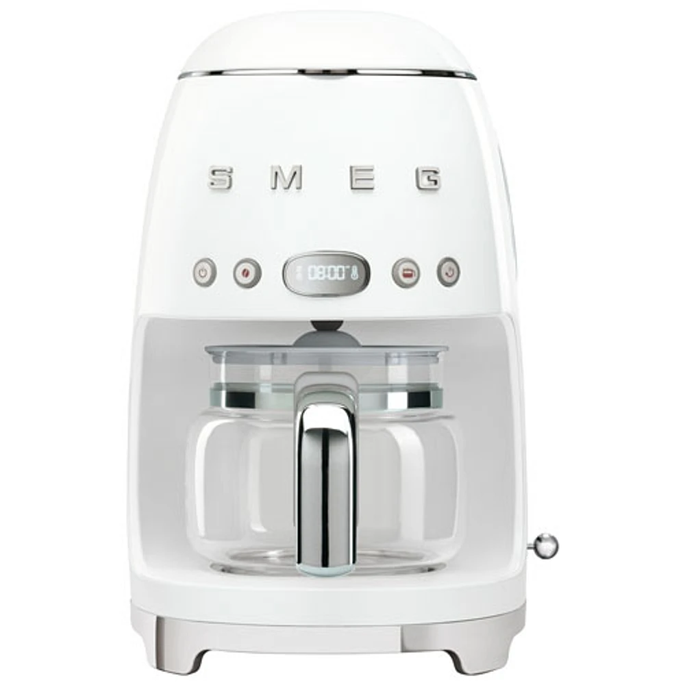 Smeg 10-Cup Drip Coffee Maker - White