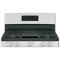 GE 30" 5.0 Cu. Ft. 5-Burner Freestanding Gas Range (JCGBS66SEKSS) - Stainless Steel