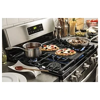 GE 30" 5.0 Cu. Ft. 5-Burner Freestanding Gas Range (JCGBS66SEKSS) - Stainless Steel