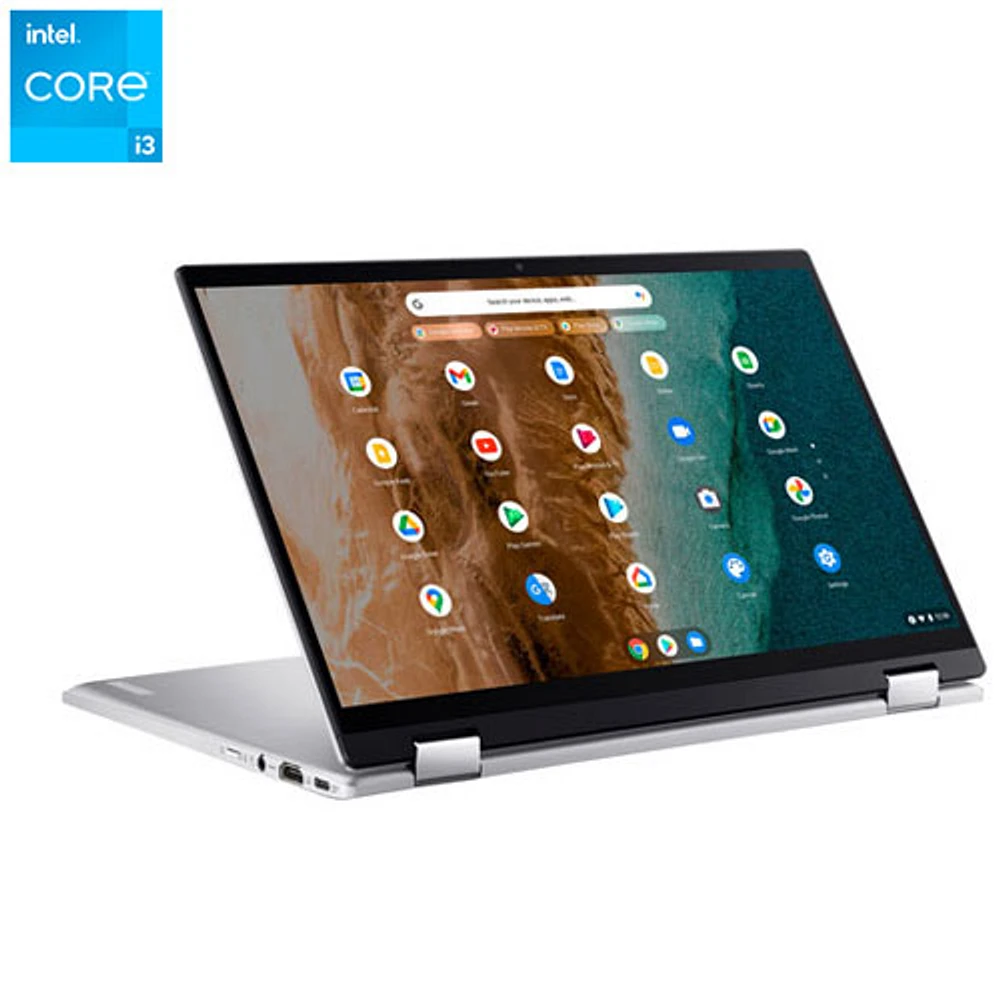 Chromebook tactile 14 po Spin 514 d'Acer - Argenté (Core i3-1110G4 d'Intel/SSD 256 Go/RAM 8 Go/ChromeOS)