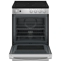 GE 24" 2.9 Cu. Ft. Freestanding Electric Range (JCAS640RMSS) - Stainless Steel