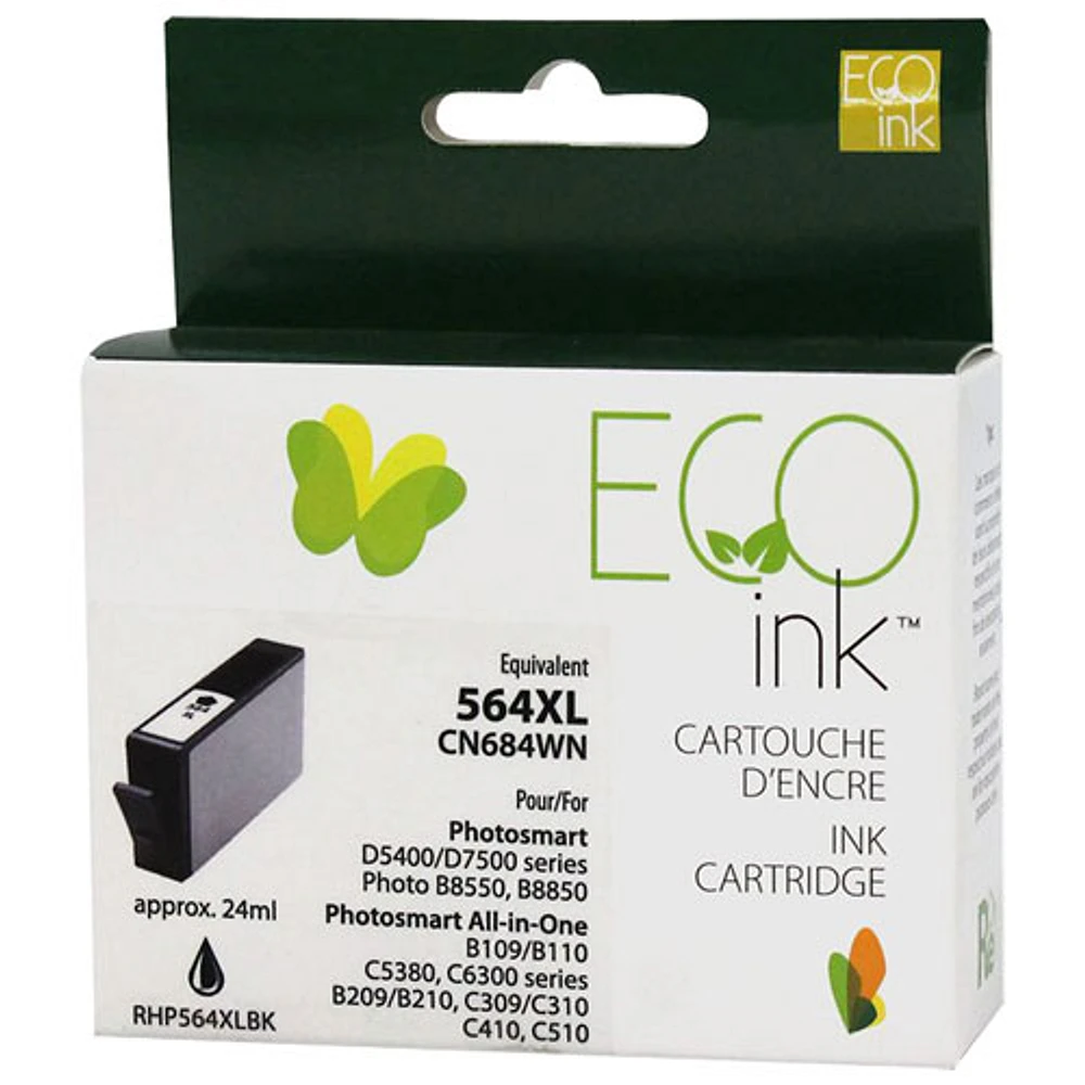 Cartouche d'encre noire réusinée Eco Ink compatible avec HP (CN684WN)