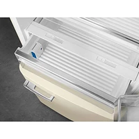 Smeg 50's Style 28" 18 Cu. Ft. Bottom Freezer Refrigerator with Ice Dispenser (FAB38URCR) - Cream