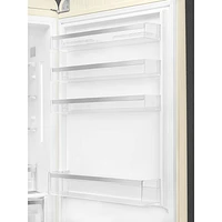 Smeg 50's Style 28" 18 Cu. Ft. Bottom Freezer Refrigerator with Ice Dispenser (FAB38URCR) - Cream