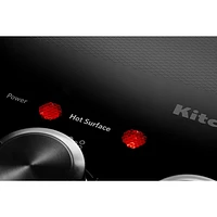 Surface de cuisson électrique de 30 po à 5 éléments de KitchenAid (KCES950KBL) - Noir
