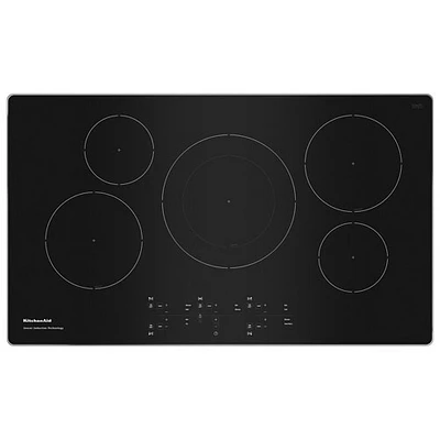 Surface de cuisson à induction 5 éléments 36 po de KitchenAid (KCIG556JSS) - Acier inoxydable