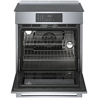 Bosch 30" 4.6 Cu. Ft. True Convection Slide-In Induction Range (HII8057C) - Stainless Steel