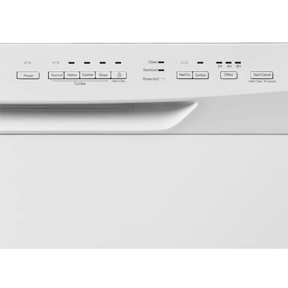Lave-vaisselle encastrable 24 po 51 dB avec cuve en acier inoxydable d'Insignia (NS-DWRF2WH3) - Blanc - Exclusivité Best Buy