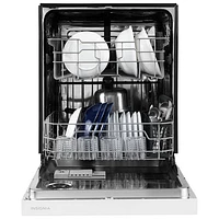 Lave-vaisselle encastrable 24 po 51 dB avec cuve en acier inoxydable d'Insignia (NS-DWRF2WH3) - Blanc - Exclusivité Best Buy
