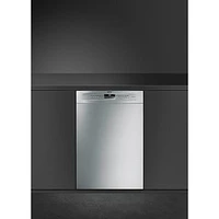 Smeg 24" 48dB Built-In Dishwasher with Third Rack (LSPU8643X) - Stainless Steel