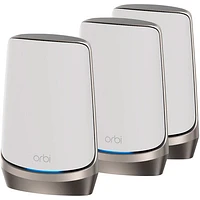 Système maison intégrale maillé Wi-Fi 6E quatre bandes 16 flux Orbi AXE11000 de NETGEAR (RBKE963) - Ensemble de 3