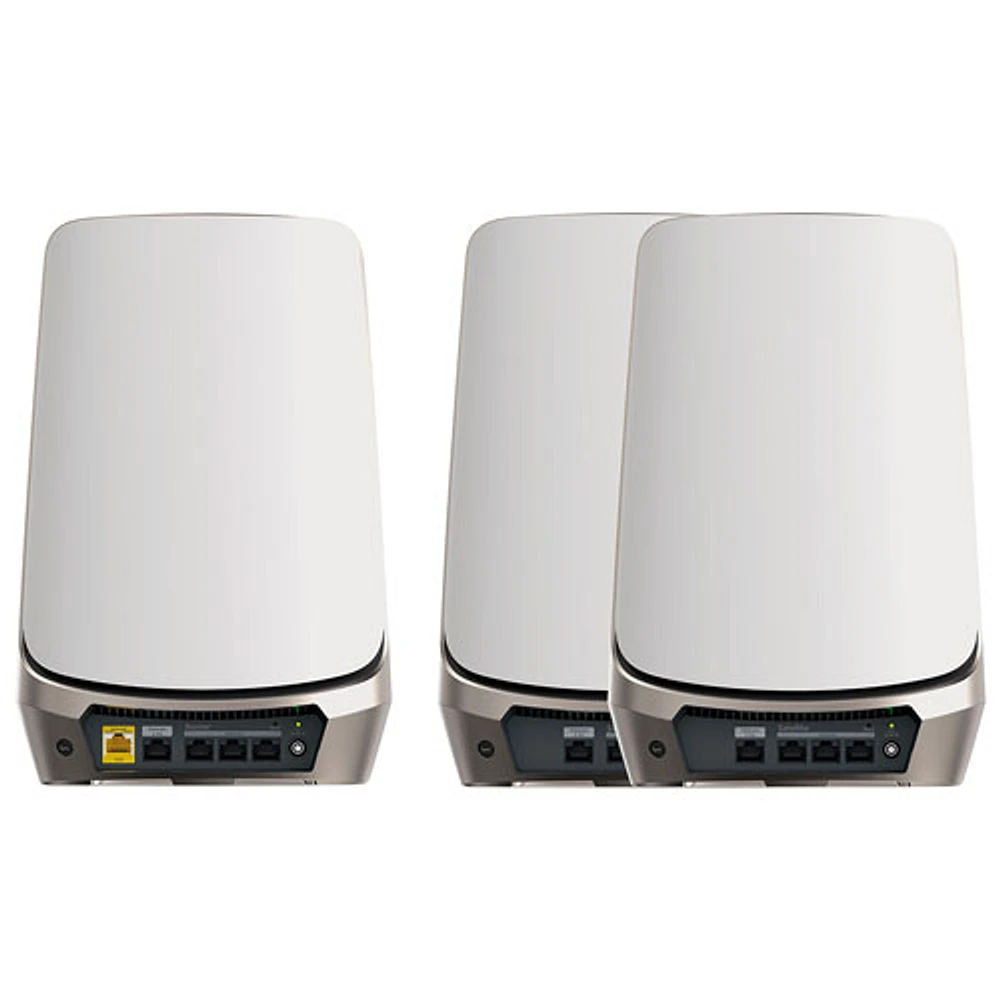 Système maison intégrale maillé Wi-Fi 6E quatre bandes 16 flux Orbi AXE11000 de NETGEAR (RBKE963) - Ensemble de 3