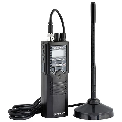 Cobra HHRT50 Hand-Held CB Radio with Antenna - Black