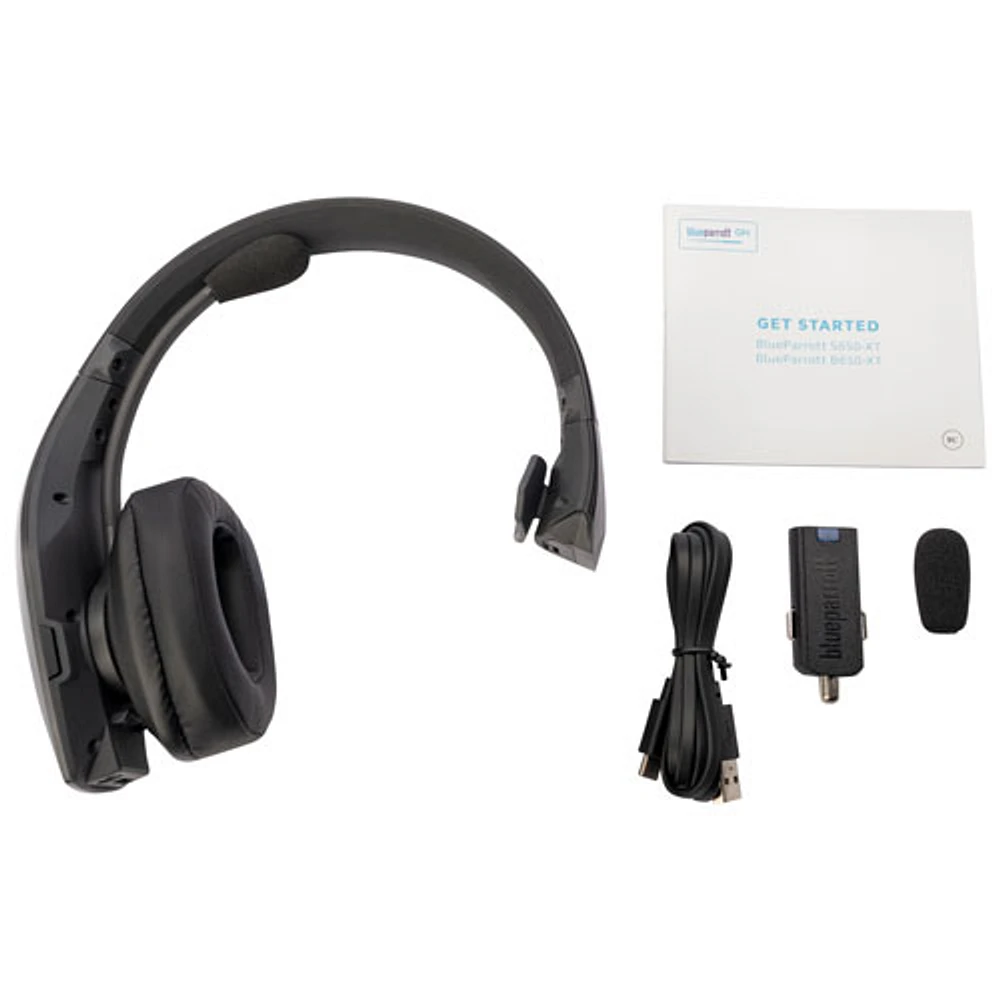 Casque d'écoute mono sans fil Bluetooth B650-XT de BlueParrott avec microphone à suppression du bruit à 96 %